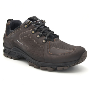 Δερμάτινα ανατομικά ορειβατικά sneakers PEGADA καφέ<br>150353-10