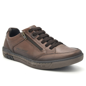 Δερμάτινα sneakers με φερμουάρ PEGADA<br>119301-03