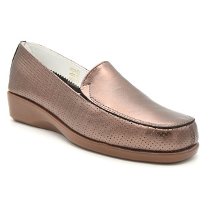 Δερμάτινα ανατομικά loafers AERO BY KASTA Μπρονζέ<br>0039.XX