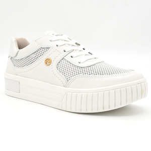 Δερμάτινα δίπατα sneakers PEGADA λευκό<br>212503-01