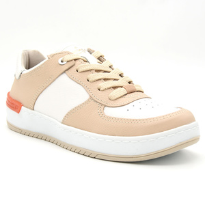 Δερμάτινα sneakers PEGADA λευκό/ nude<br>210301-04