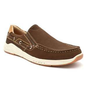 Δερμάτινο loafers Freemood καφέ<br>Ε067-200