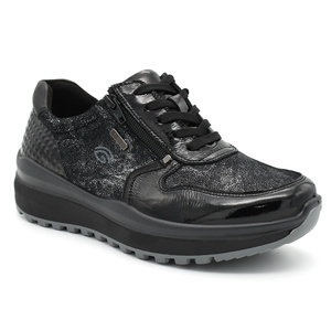 Δερμάτινα ανατομικά sneakers με φερμουάρ G COMFORT<br>R-9881