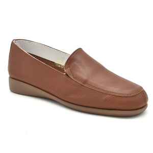 Γυναικεία δερμάτινα μοκασίνια AERO BY KASTA<br>0038.XX LEATH /LEATH PIC (0038 SOLE)