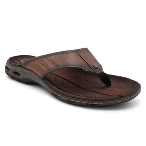 Δερμάτινη σαγιονάρα PEGADA plus sizes<br>530641-02